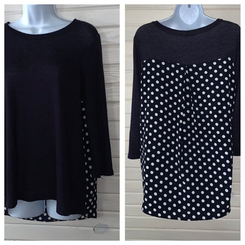 Papermoon Black and White Polka Dot Tunic
